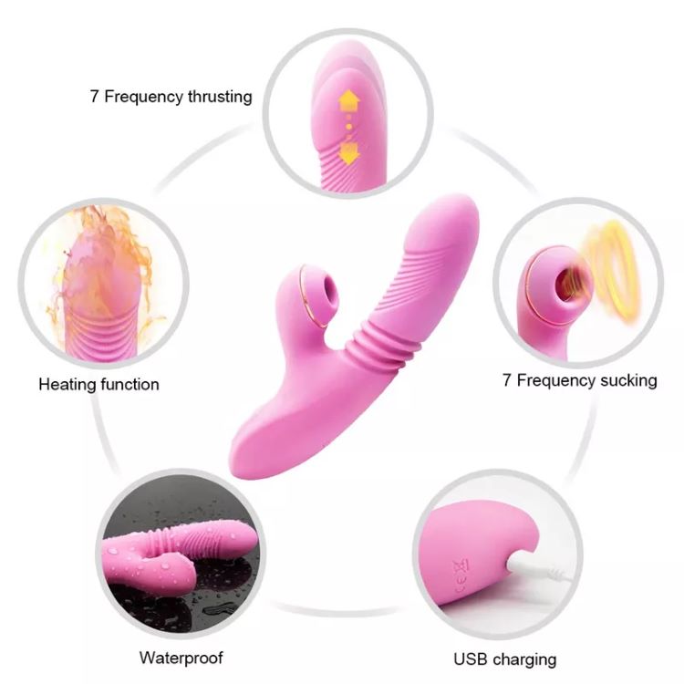 double dildo vibrating OLO Clit Sucker Vibrator Silicone Rabbit Vibrator... From Tubi07, $13.87 main image 1