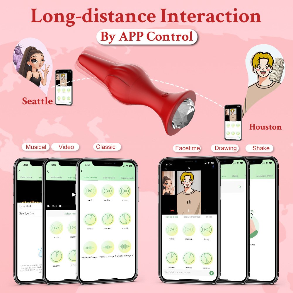 Image for Remote + App Vibrating Butt Plug